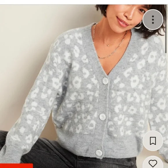 Old Navy Leopard Cardigan Size small